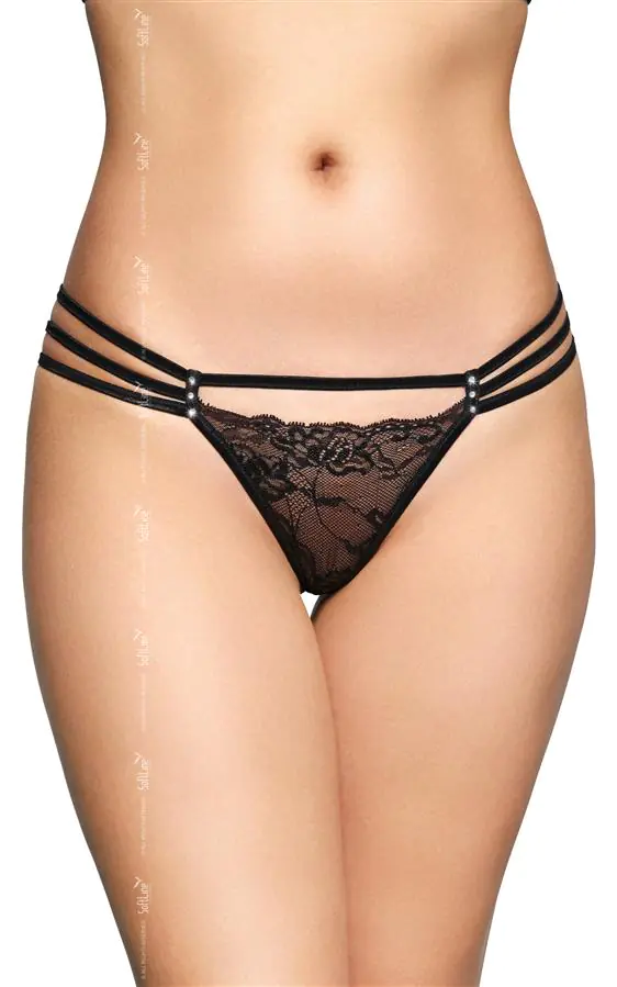 ⁨G-String 2493 czarny (kolor czarny, rozmiar M/L)⁩ w sklepie Wasserman.eu