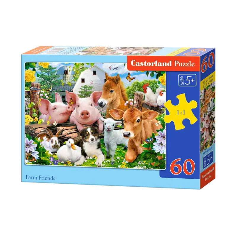 ⁨Puzzle 60el. farm friends⁩ w sklepie Wasserman.eu