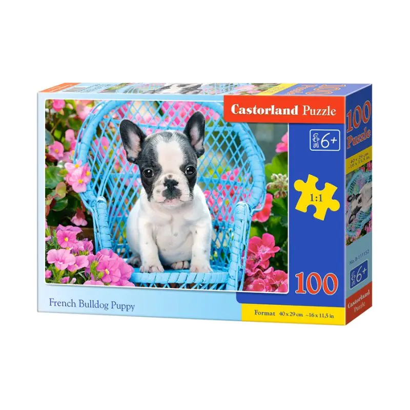 Puzzle 100 french bulldog pupy w sklepie Wasserman.eu