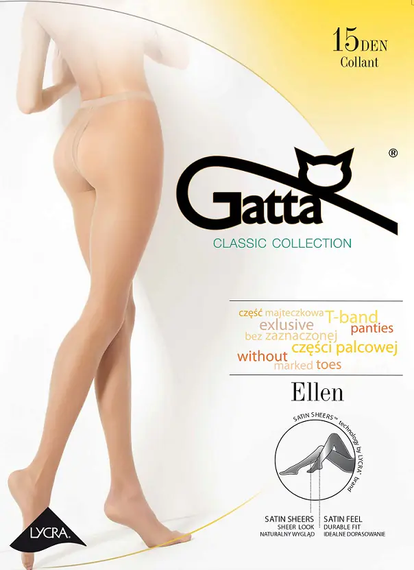 ⁨GATTA ELLEN TIGHTS 15 den (Grey colour, Size 4)⁩ at Wasserman.eu