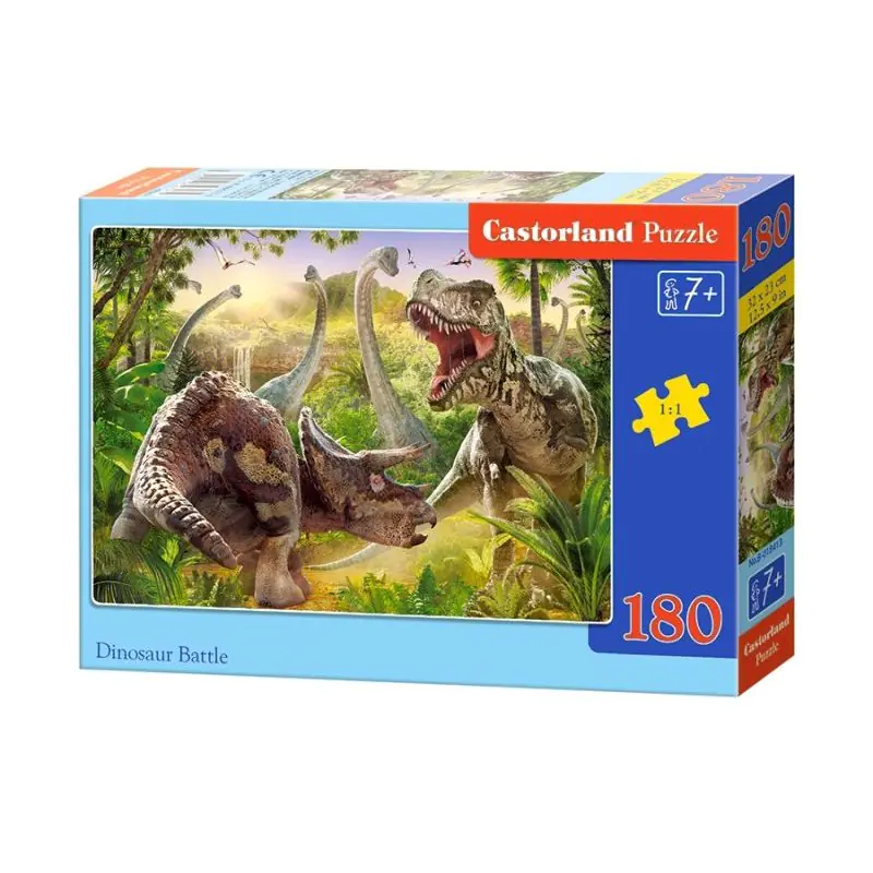 ⁨Puzzle 180 el. dinosaur battle⁩ w sklepie Wasserman.eu