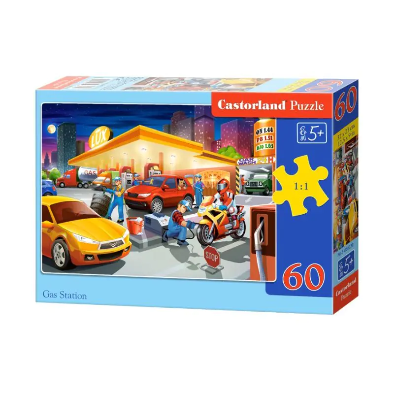 ⁨Puzzle 60el. gas station⁩ w sklepie Wasserman.eu