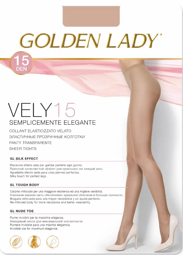 ⁨GOLDEN LADY VELY TIGHTS 15 (Color visone, Size 3)⁩ at Wasserman.eu