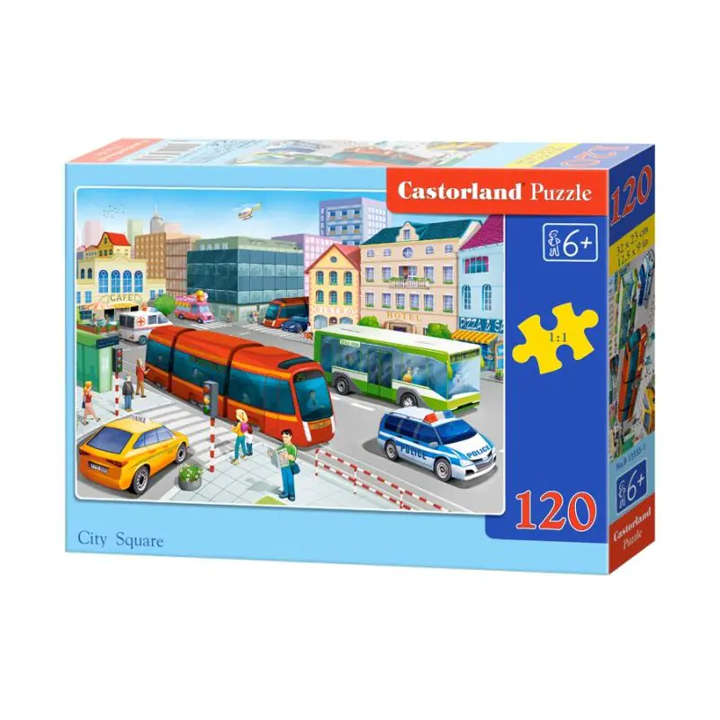 ⁨Puzzle 120el. city square⁩ w sklepie Wasserman.eu