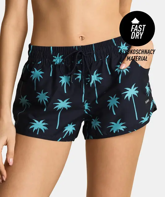 ⁨BEACH SHORTS ATLANTIC KSS-002 WL22 ladies' (Navy blue, Size S (36))⁩ at Wasserman.eu