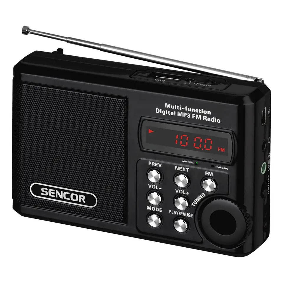 ⁨SRD 215 B KIESZONKOWE RADIO Z MP3,USB,SLOT NA KARTE SD    BATERIA LITOWA DO 10 GODZ.⁩ w sklepie Wasserman.eu