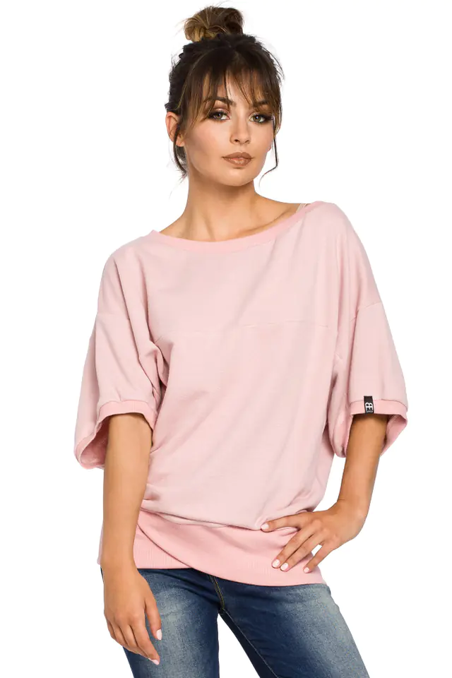 ⁨B048 powder blouse (Powder pink, size S/M)⁩ at Wasserman.eu