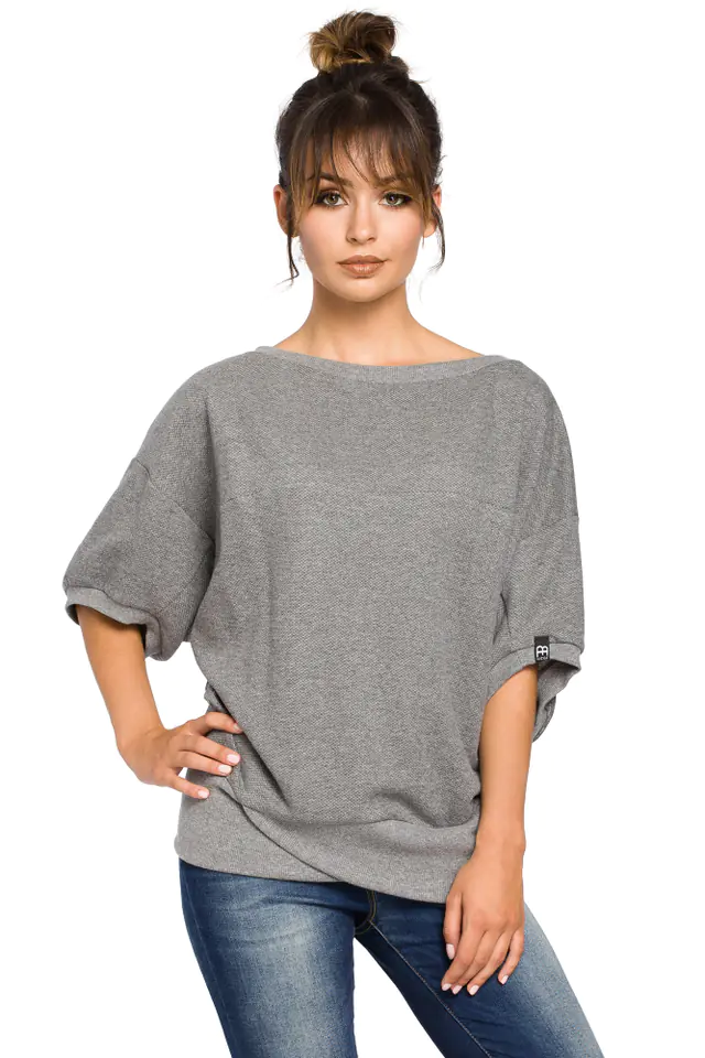 ⁨B048 blouse grey (Colour grey, size S/M)⁩ at Wasserman.eu