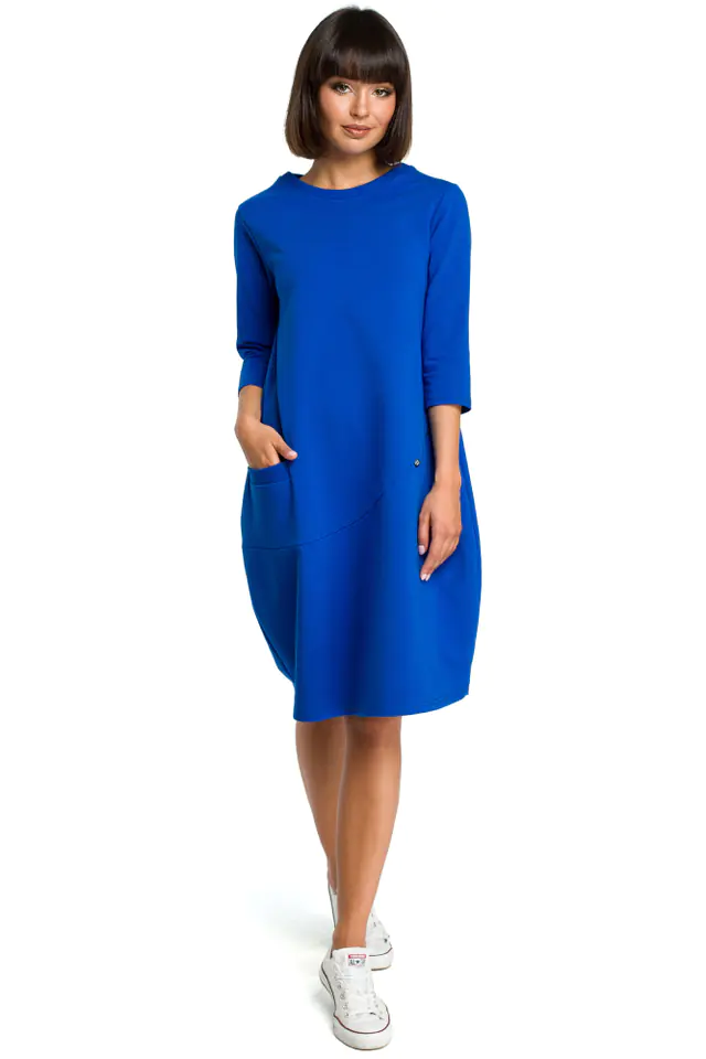 ⁨B083 Dress bauble with cornflower pocket (Color: blue, Size M (38))⁩ at Wasserman.eu