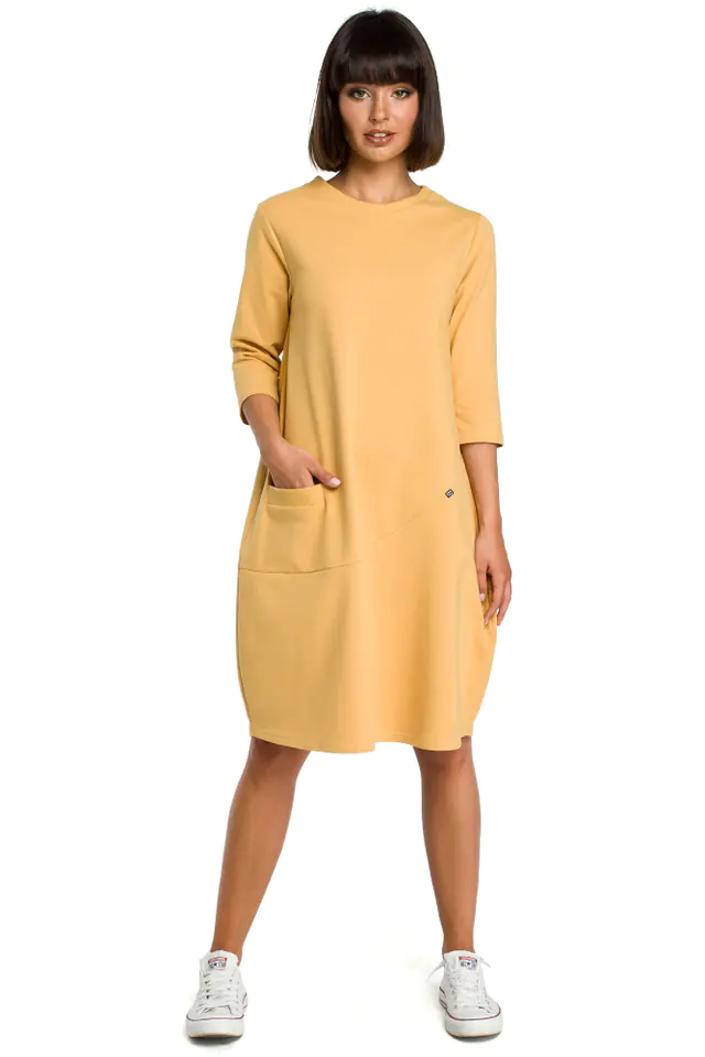 ⁨B083 Dress bauble with pocket yellow (Colour yellow, size S (36))⁩ at Wasserman.eu