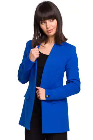 ⁨B102 Knitted jacket without clasp - cornflower (Colour blue, Size L (40))⁩ at Wasserman.eu