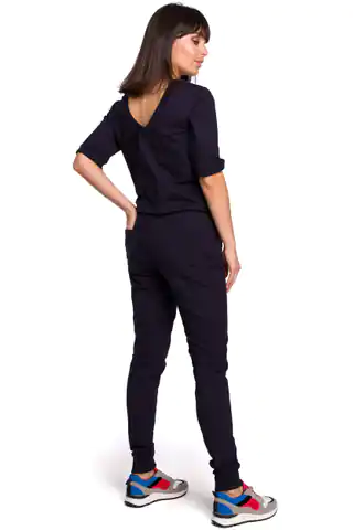 ⁨B104 Overalls with neckline on the back - navy blue (Navy blue, Size XXL (44))⁩ at Wasserman.eu