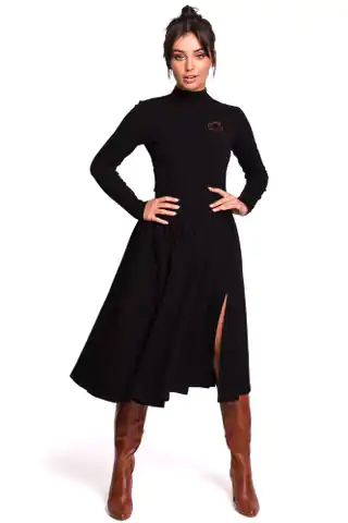 ⁨B130 Flared midi skirt - black (Colour black, Size S/M)⁩ at Wasserman.eu