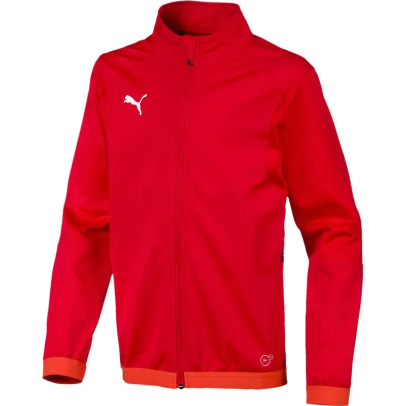 ⁨Bluza Puma Liga Training Jacket Junior 655688 (kolor Czerwony, rozmiar 164cm)⁩ w sklepie Wasserman.eu