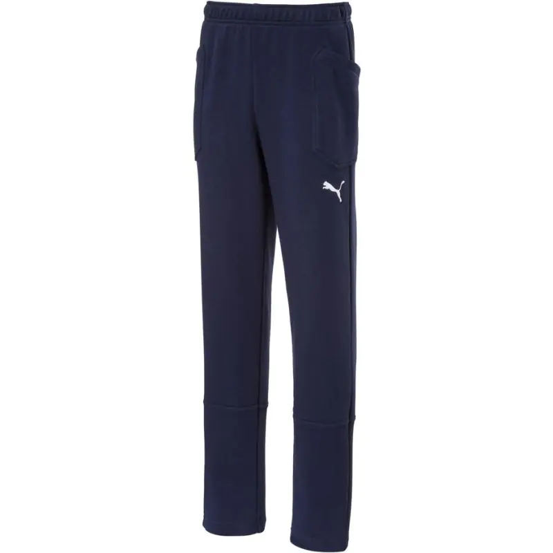 ⁨Spodnie Puma Liga Casuals Pants Junior 655635 (kolor Granatowy, rozmiar 152cm)⁩ w sklepie Wasserman.eu