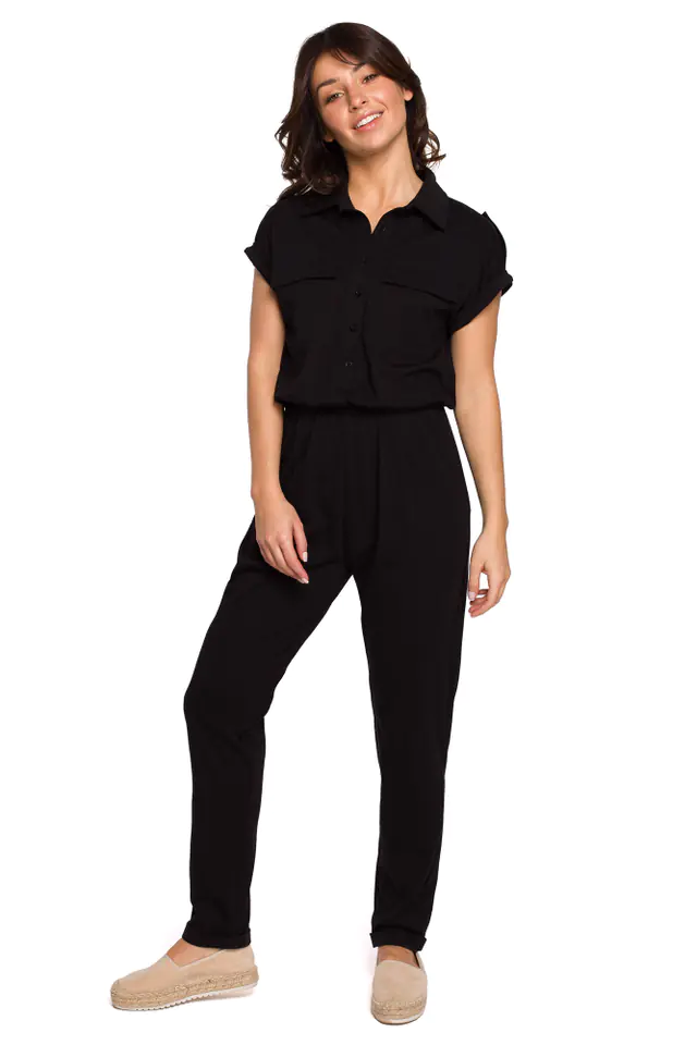 ⁨B223 Safari suit with front pockets - black (Color: black, Size M (38))⁩ at Wasserman.eu
