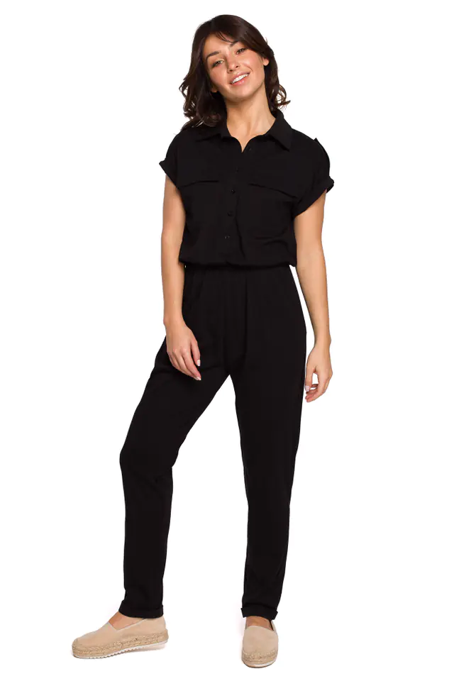 ⁨B223 Safari suit with front pockets - black (Color: black, Size XXL (44))⁩ at Wasserman.eu