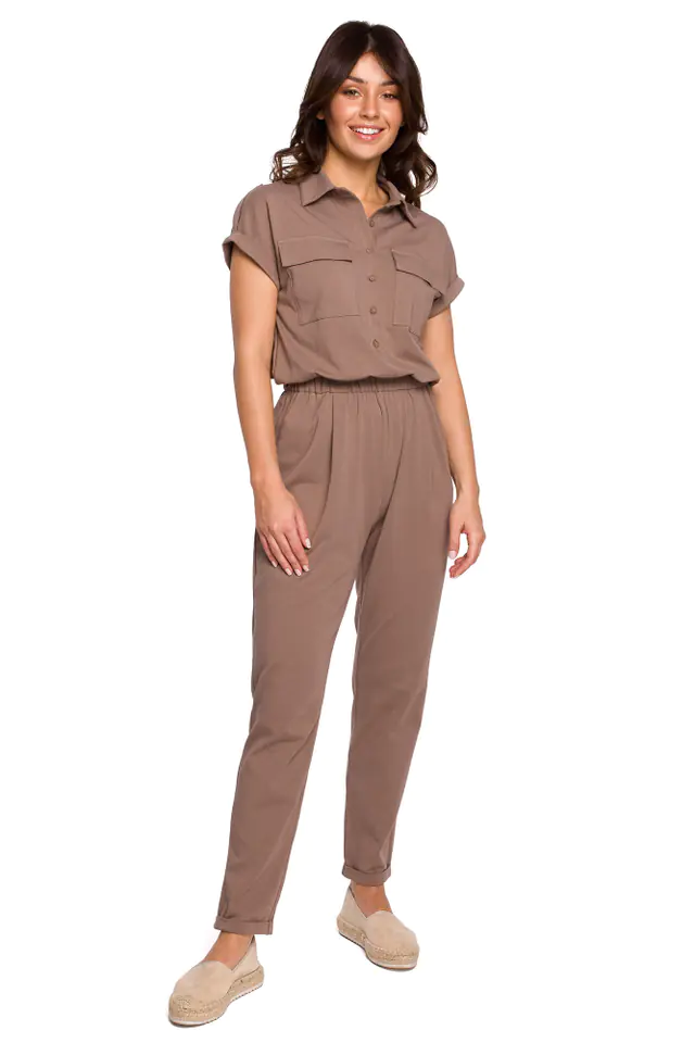 ⁨B223 Safari suit with front pockets - cocoa (Colour mocca, Size S (36))⁩ at Wasserman.eu