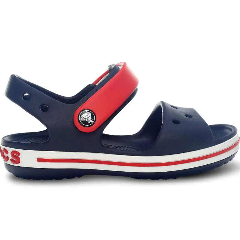 ⁨Klapki Crocs Crocband Sandal Kids 12856 (kolor Czerwony. Granatowy, rozmiar 23-24)⁩ w sklepie Wasserman.eu