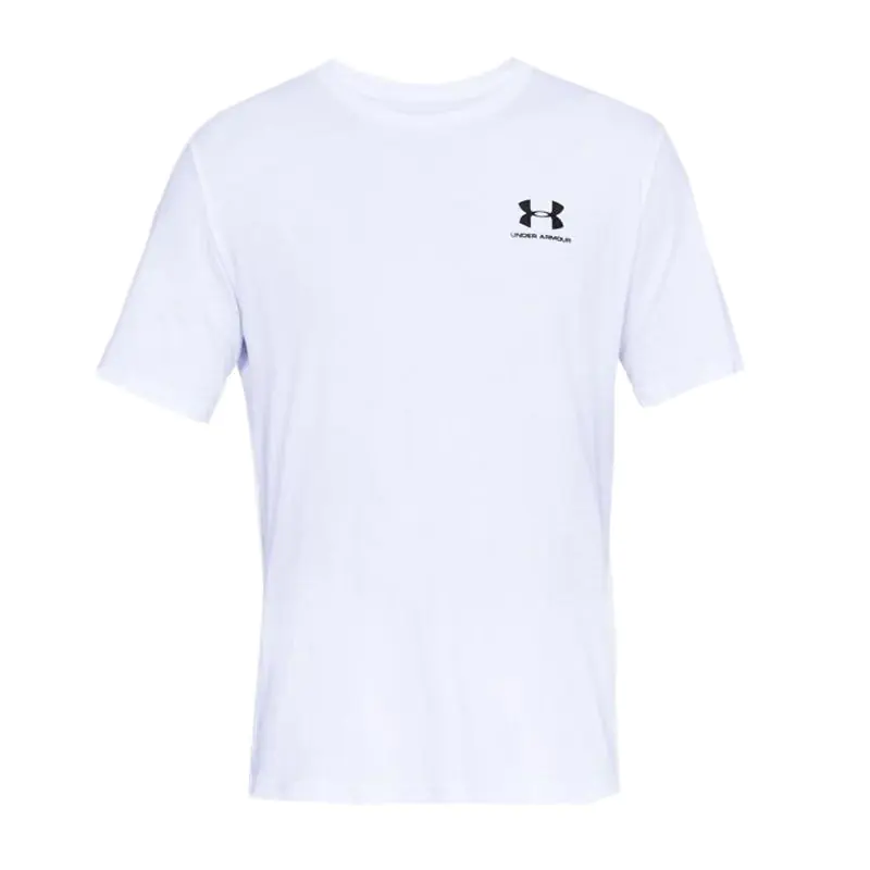 ⁨Koszulka Under Armour Left Chest Logo M 1326799 (kolor Biały, rozmiar M)⁩ w sklepie Wasserman.eu