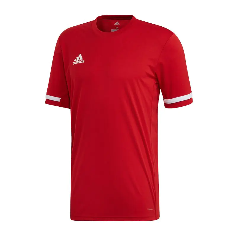 ⁨Koszulka adidas Team 19 Jersey M DX7242 (kolor Czerwony, rozmiar S)⁩ w sklepie Wasserman.eu