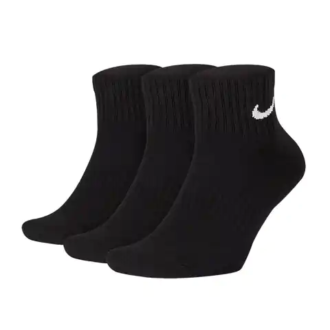 ⁨Skarpety Nike Everyday Cushion Ankle 3Pak M SX7667 (kolor Czarny, rozmiar 47 - 50)⁩ w sklepie Wasserman.eu