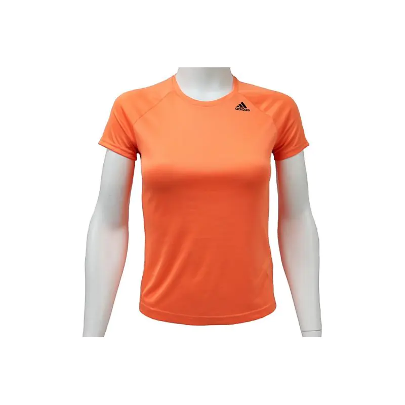 ⁨Koszulka adidas D2M Tee Lose W (kolor Pomarańczowy, rozmiar S)⁩ w sklepie Wasserman.eu