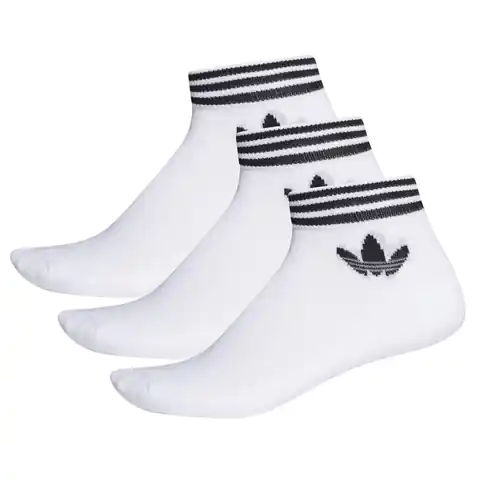 ⁨adidas Originals Trefoil Ankle Socks 3P M (kolor Biały)⁩ w sklepie Wasserman.eu