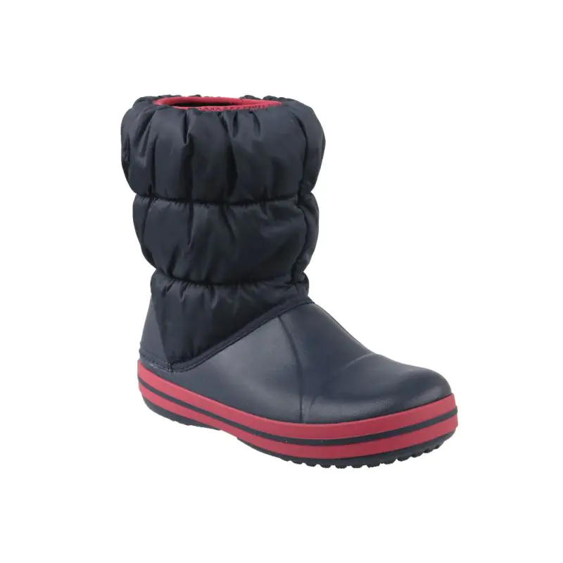 ⁨Buty Crocs Winter Puff Boot Jr 14613- (kolor Granatowy, rozmiar 28/29)⁩ w sklepie Wasserman.eu