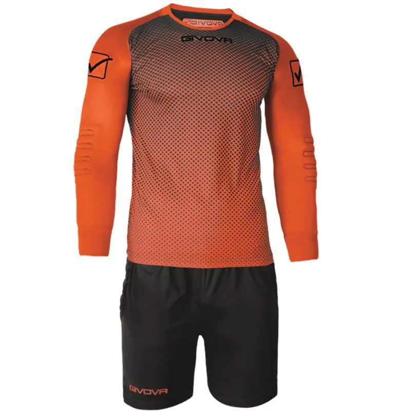 ⁨Goalkeeper Kit Givova Kit Manchester orange-black KITP008 0110 M⁩ at Wasserman.eu