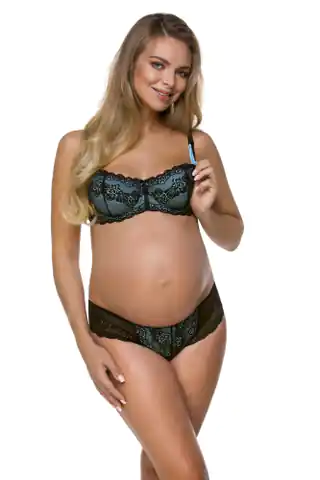 ⁨Maternity bra Model 3111 (Colour black/blue, Size 70D)⁩ at Wasserman.eu