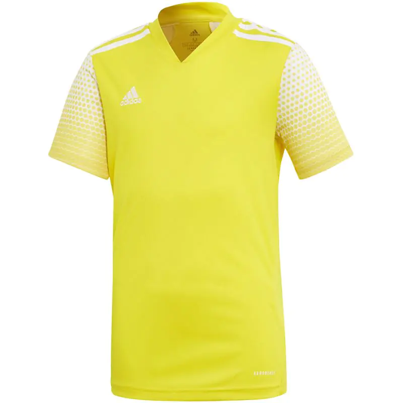 ⁨Koszulka adidas Regista 20 Jersey Jr (kolor Żółty, rozmiar 128cm)⁩ w sklepie Wasserman.eu