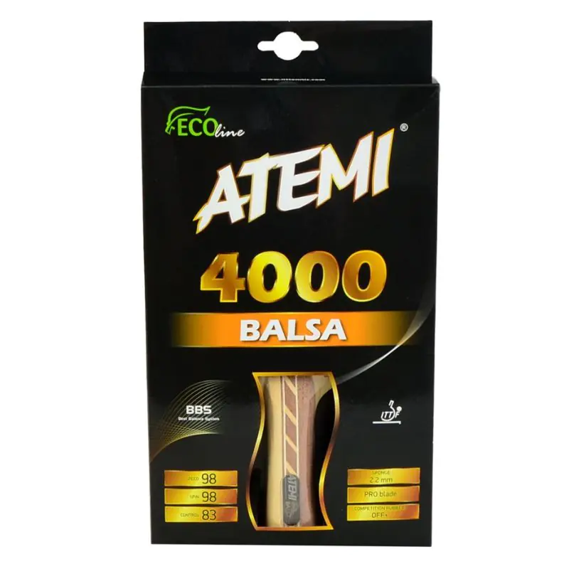 ⁨Atemi 4000 Balsa concave ping pong racket⁩ at Wasserman.eu