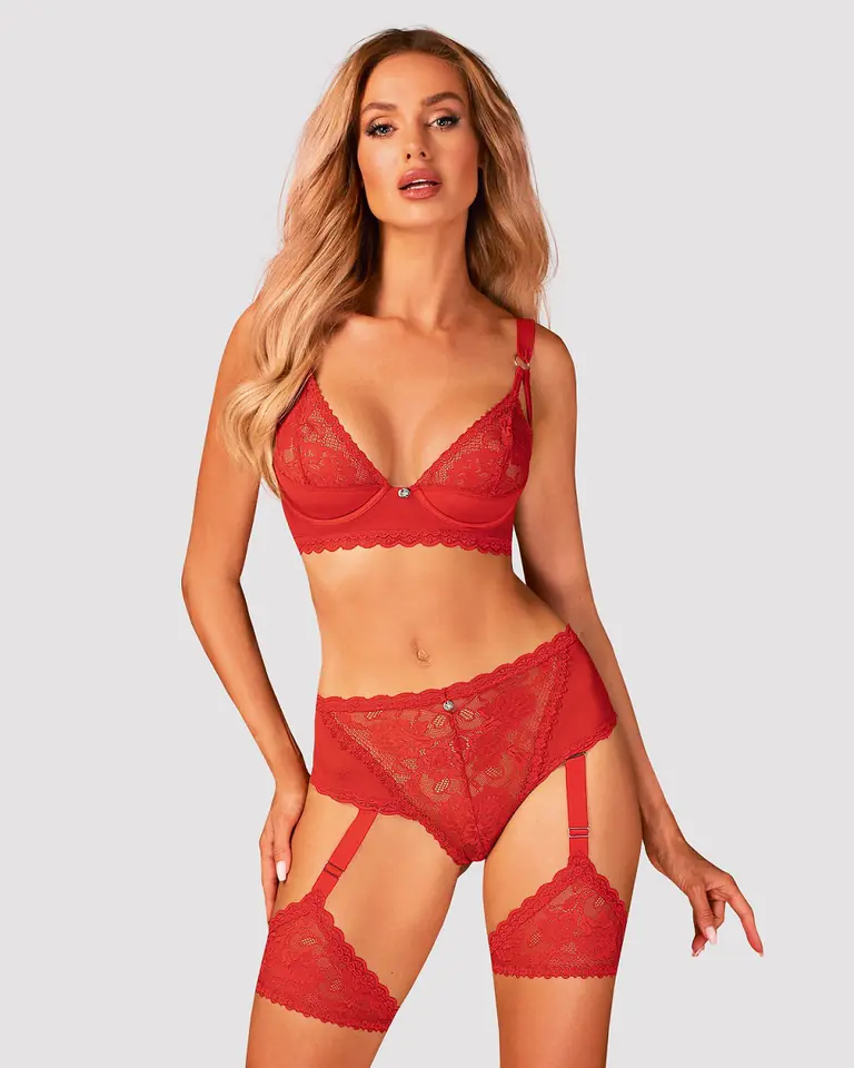 ⁨BIUSTONOSZ OBSESSIVE BELOVYA (kolor czerwony, rozmiar M/L)⁩ w sklepie Wasserman.eu