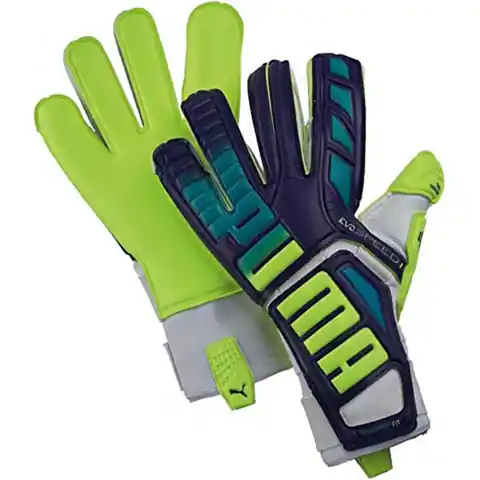 ⁨Rękawice bramkarskie Puma Evo Speed 1.3 Prism 041015 (kolor Granatowy. Zielony, rozmiar 11)⁩ w sklepie Wasserman.eu