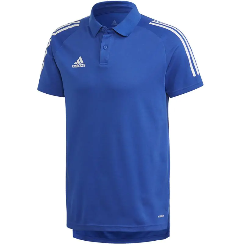 ⁨adidas Condivo 20 Polo Men's T-Shirt blue-white ED9237 S⁩ at Wasserman.eu