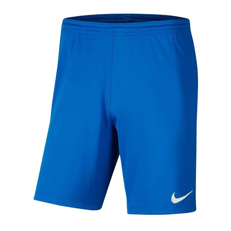 ⁨Spodenki Nike Park III Knit Jr BV6865 (kolor Niebieski, rozmiar 164 cm)⁩ w sklepie Wasserman.eu