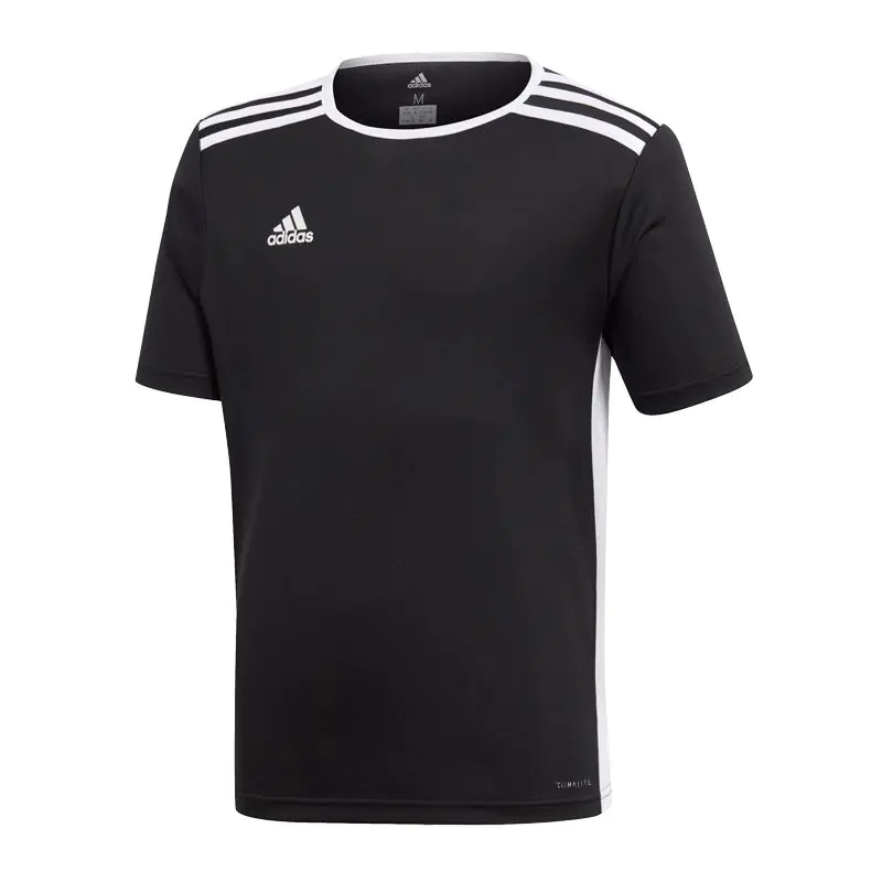 ⁨Koszulka adidas Entrada 18 Jr CF1041 (kolor Czarny, rozmiar 140 cm)⁩ w sklepie Wasserman.eu
