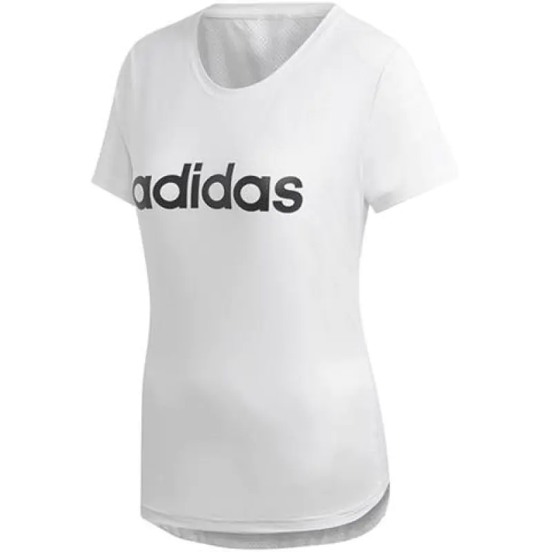 ⁨Koszulka adidas W D2M Logo Tee W (kolor Biały, rozmiar 2XS)⁩ w sklepie Wasserman.eu