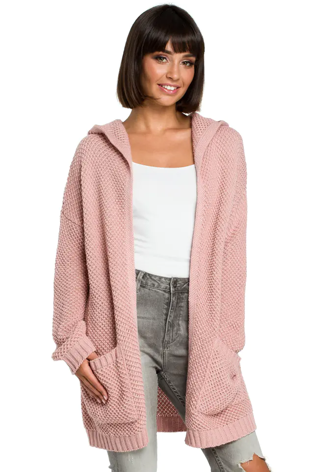 ⁨BK002 Hood cardigan - pink (Pink, One size fits all)⁩ at Wasserman.eu