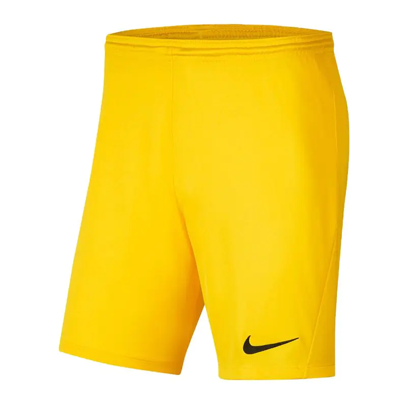 ⁨Spodenki Nike Park III Knit Jr BV6865 (kolor Żółty, rozmiar 122 cm)⁩ w sklepie Wasserman.eu