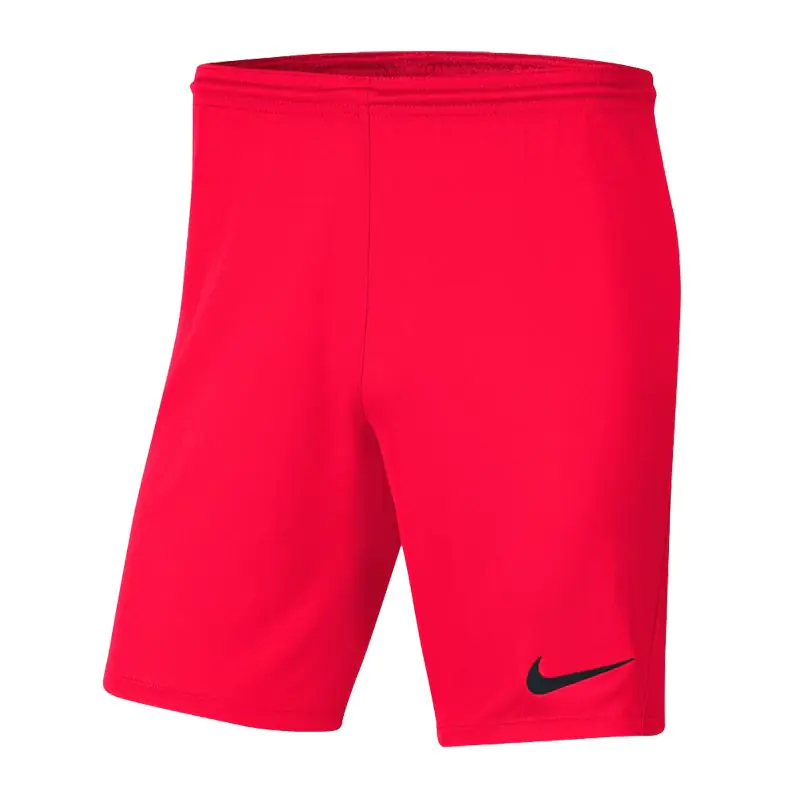 ⁨Spodenki Nike Park III Knit Jr BV6865 (kolor Czerwony, rozmiar 122 cm)⁩ w sklepie Wasserman.eu