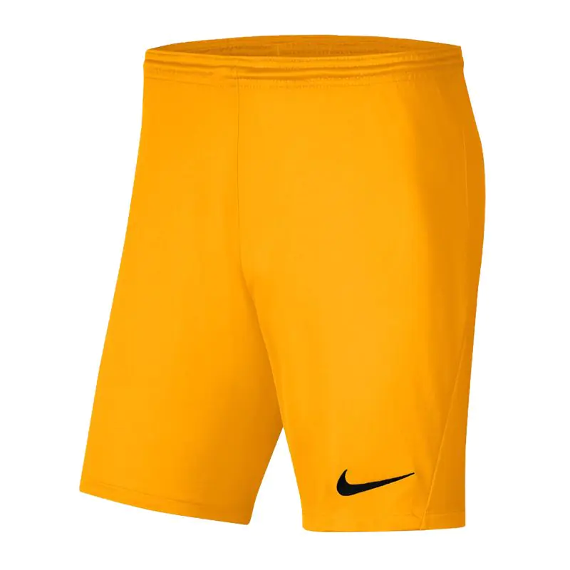 ⁨Spodenki Nike Park III Knit Jr BV6865 (kolor Żółty, rozmiar 122 cm)⁩ w sklepie Wasserman.eu