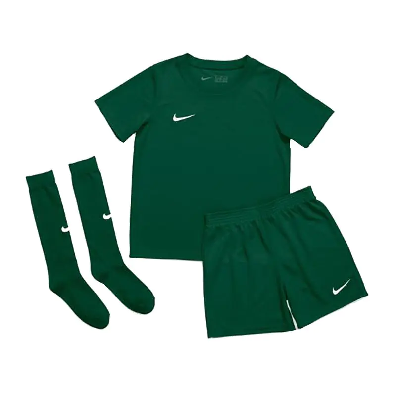 ⁨Komplet piłkarski Nike Dry Park 20 Jr CD2244 (kolor Zielony, rozmiar 104 - 110)⁩ w sklepie Wasserman.eu