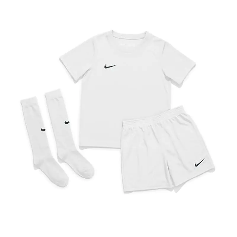 ⁨Komplet piłkarski Nike Dry Park 20 Jr CD2244 (kolor Biały, rozmiar 110 - 116)⁩ w sklepie Wasserman.eu