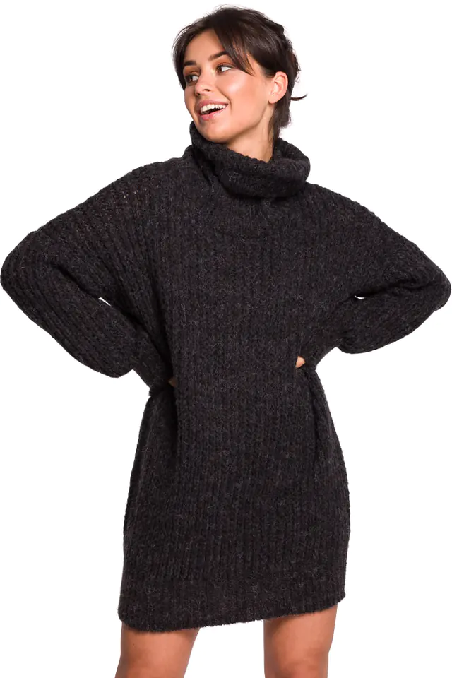 ⁨BK030 Long turtleneck sweater - anthracite (Graphite color, size L/XL)⁩ at Wasserman.eu