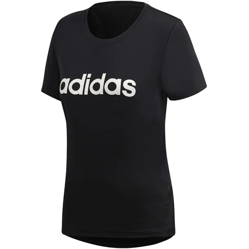 ⁨Koszulka adidas D2M Lo Tee W (kolor Czarny, rozmiar XS)⁩ w sklepie Wasserman.eu