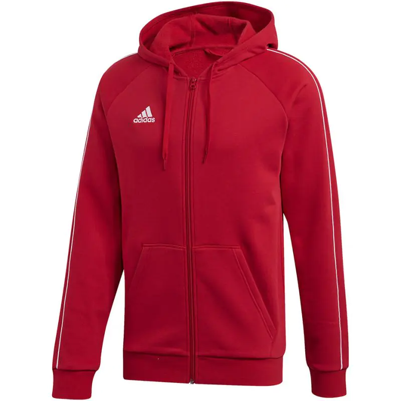 ⁨adidas Core 18 FZ Hoody (kolor Czerwony, rozmiar S)⁩ w sklepie Wasserman.eu