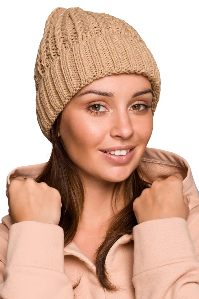 ⁨BK057 Cap weave braid with eversion - camel (Colour camels, universal size)⁩ at Wasserman.eu