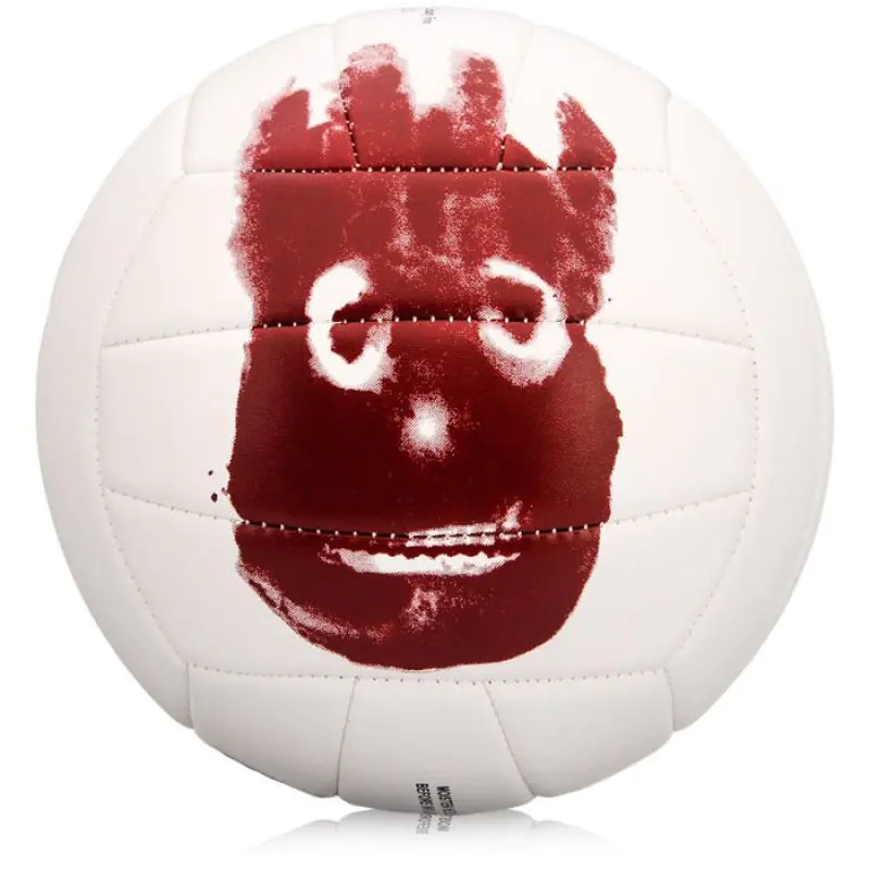 ⁨Piłka siatkowa Wilson MR Cast Away mini WTH14115XDEF 11083 (kolor Biały. Brązowy)⁩ w sklepie Wasserman.eu